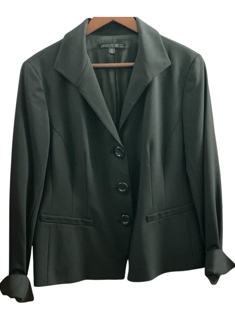 Lafayette 148 New York Black Women's Tailored Blazer